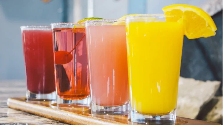 Specialty Mimosas available for weekend brunch at Drift On Grand in Grove, OK