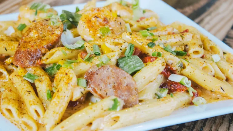 Cajun pasta entree available at Drift On Grand in Grove, OK