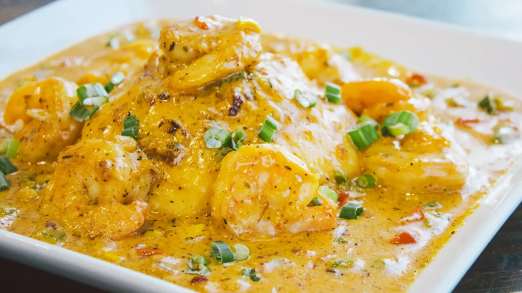 Shrimp + Grits entree from Drift On Grand Restaurant in Grove, OK