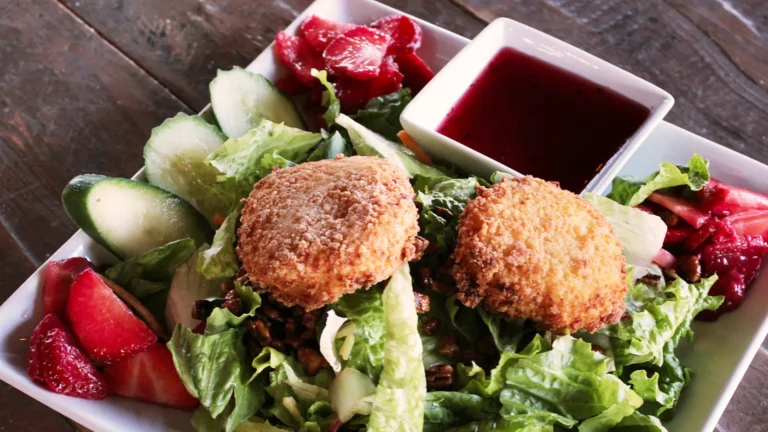 Strawberry Goat Cheese Salad available at Drift On Grand restaurant in Grove, OK